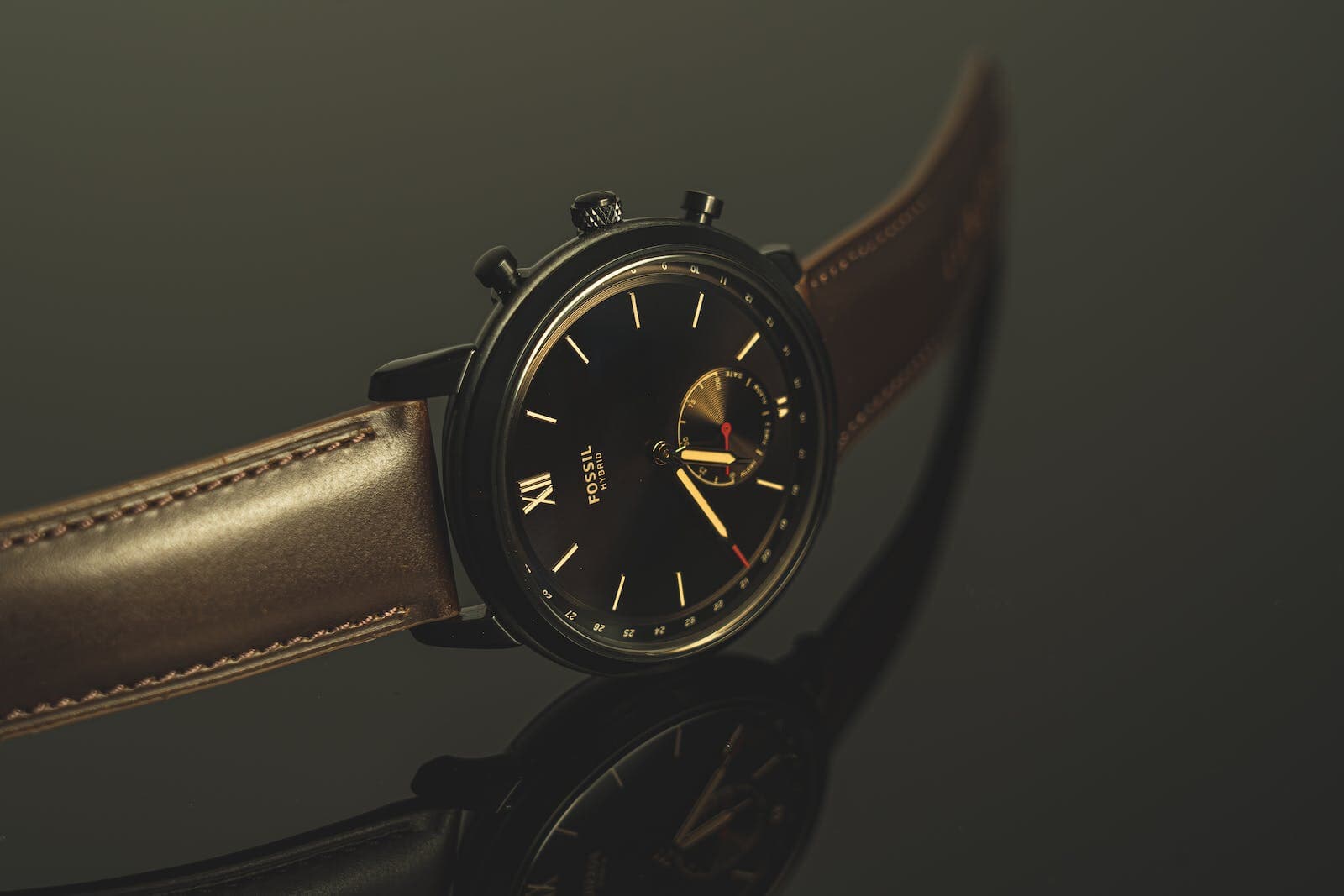 Bronson Chronograph Brown LiteHide™ Leather Watch - watches